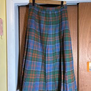 Authentic Scottish plaid wool Skirt